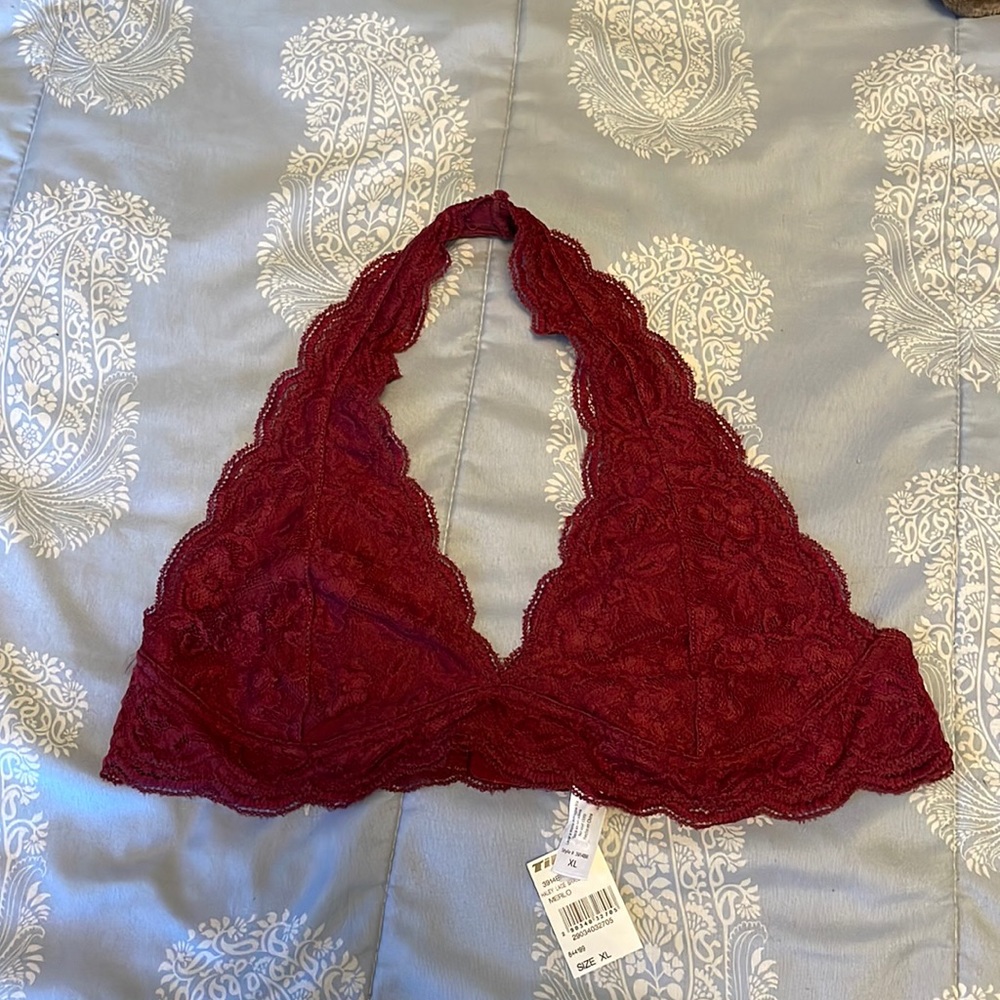 Red Lace bralette